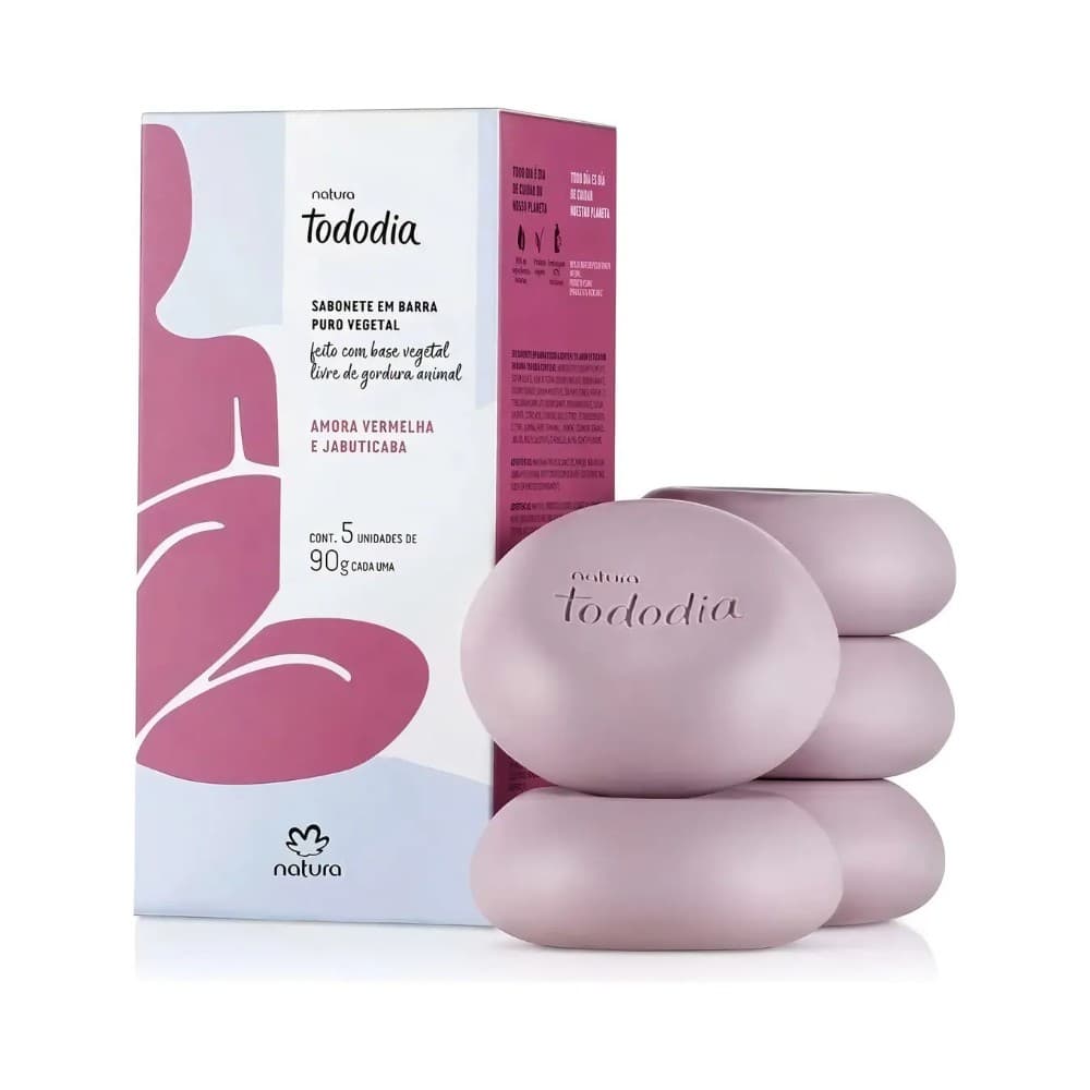 Tododia Sab Barra Amora Verm Jabut 5x90g