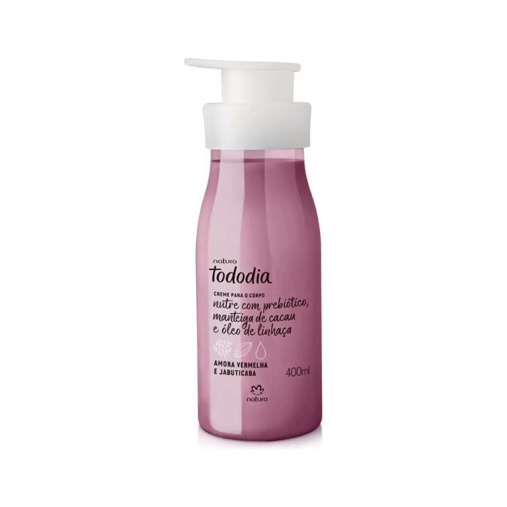 Creme Hidratante para corpo Natura Tododia Amora Vermelha e Jabuticaba 400ml