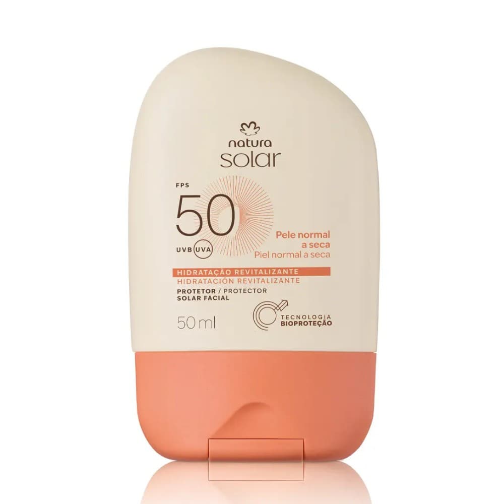 Protetor Solar Natura Facial FPS50 Pele Normal a Seca 50ML
